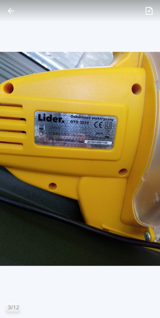Odkurzacz dmuchawa Lide GTO3210 uszkodzony