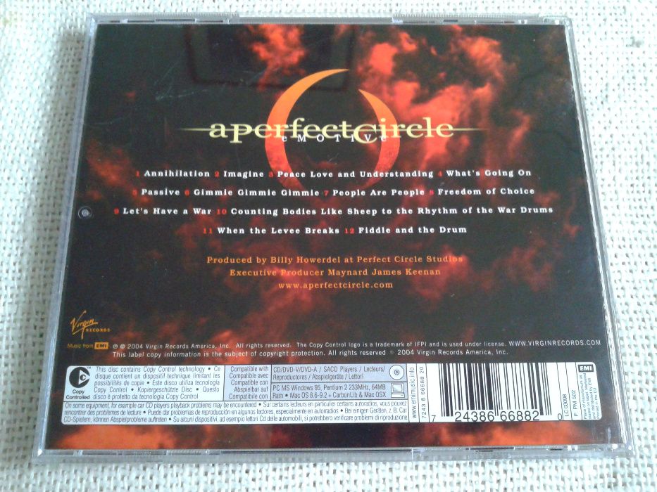 A Perfect Circle - Emotive CD