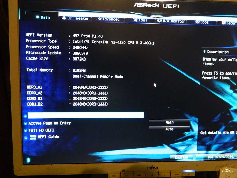 Intel Core i3-4130 z płytą Asrock H97 PRO4 i 8GB DDR3