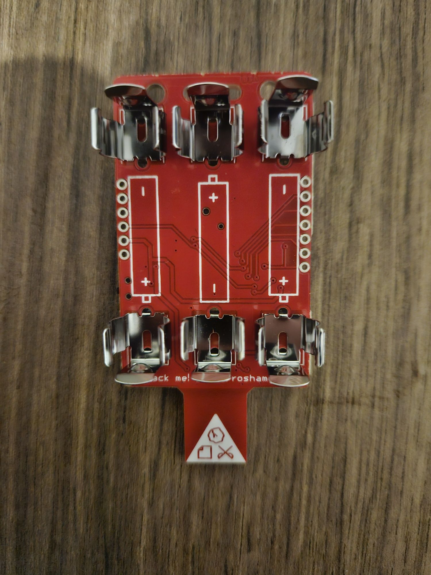 Zestaw do gry papier kamień nożyce SparkFun roshamglo badge