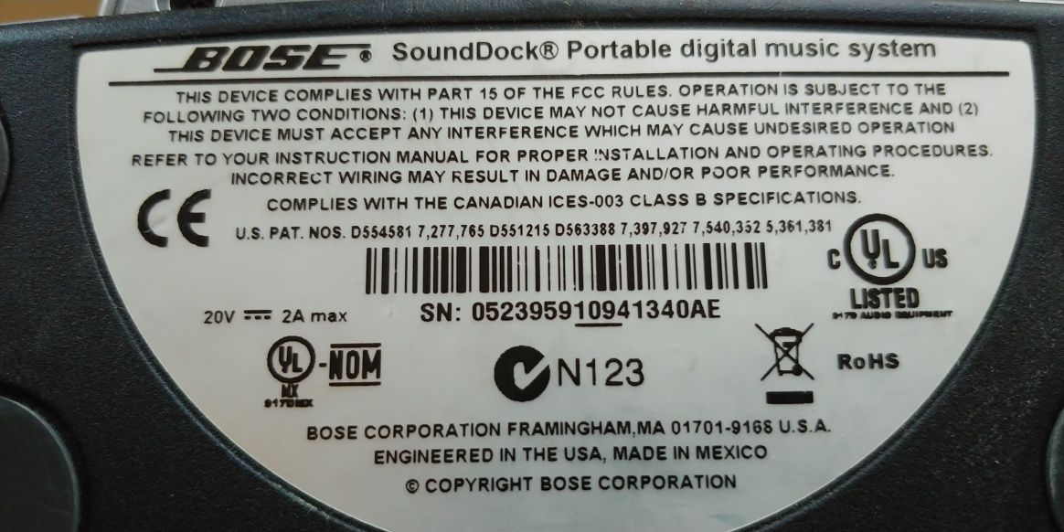 Sprzedam głośnik bose Sound-dock
