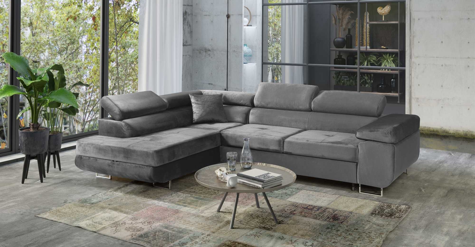 Narożnik ARTEON ruchome zagłówki SOFA rogówka DOSTAWA