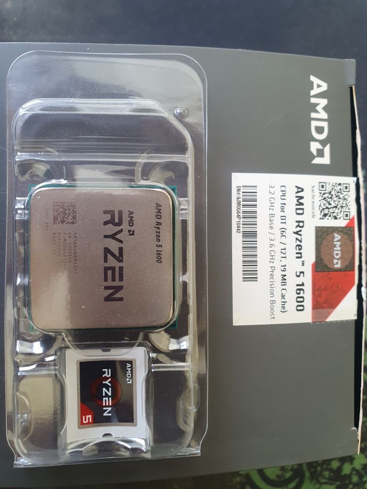 Процессор AMD RYZEN 5 1600 без кулера