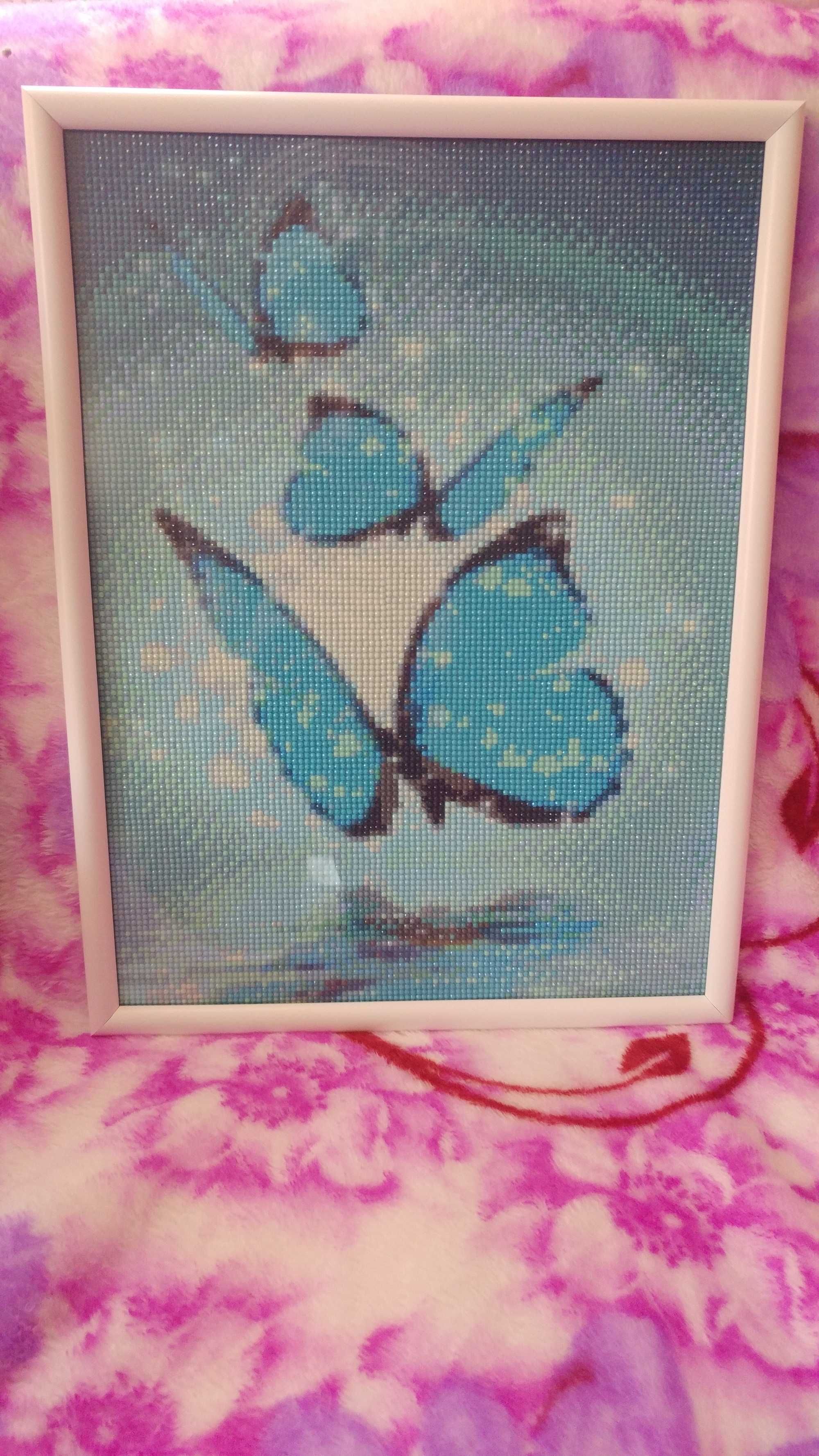 Картина з алмазної мозаїки "Метелики"