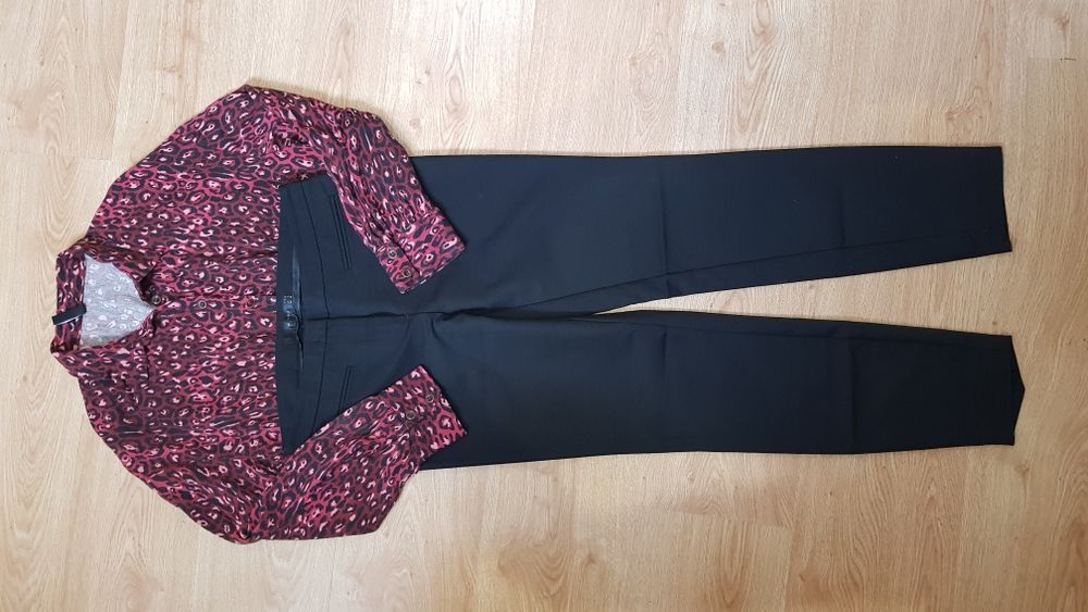 Комплект: модная рубашка сорочка блуза блузка и штани брюки штаны Zara