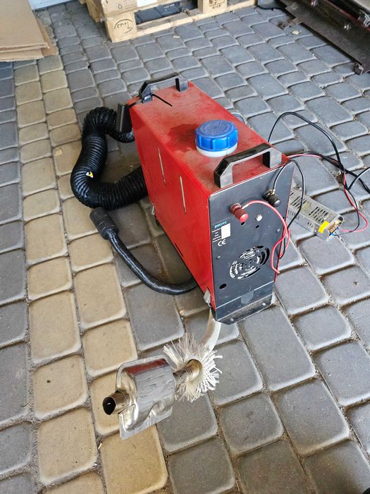 Przenosne vebasto 12v z przetwornica piec do garazu