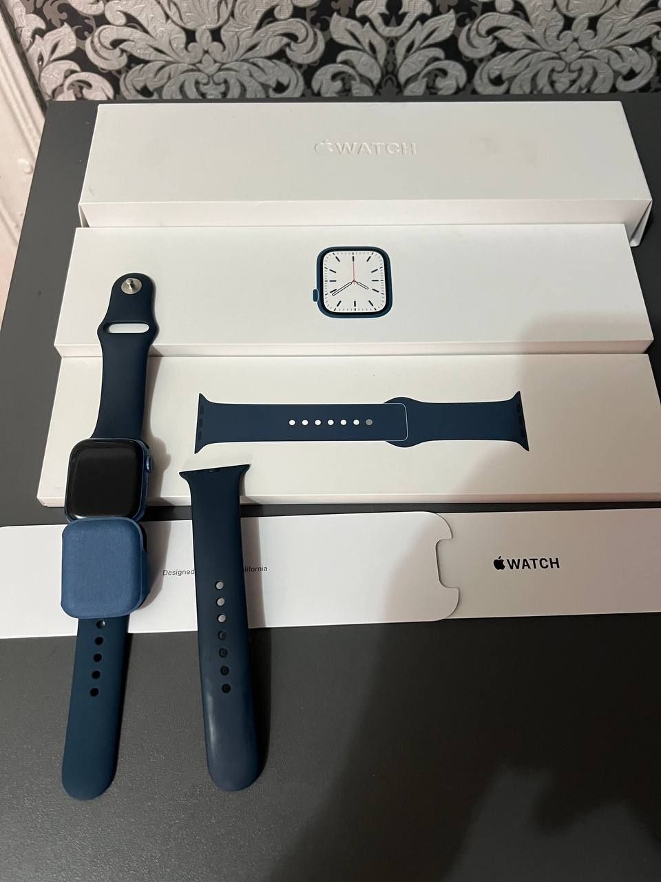 MKN13HB/A Apple Watch Series 7 41mm Blue Alu Abyss Blue Sp Band GPS
De