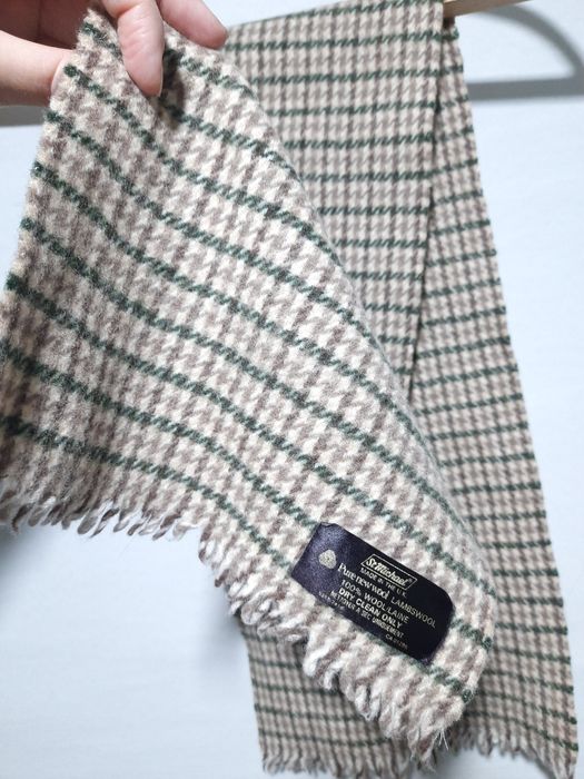 Шарф aнглійський з вовни ягня St Michael  pied-de-poulе/гусяча  лапка