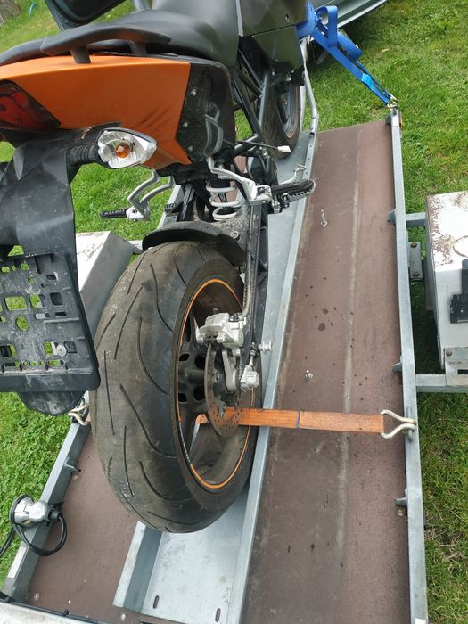 KTM Duke 690 kompletna rama bez silnika na czesci