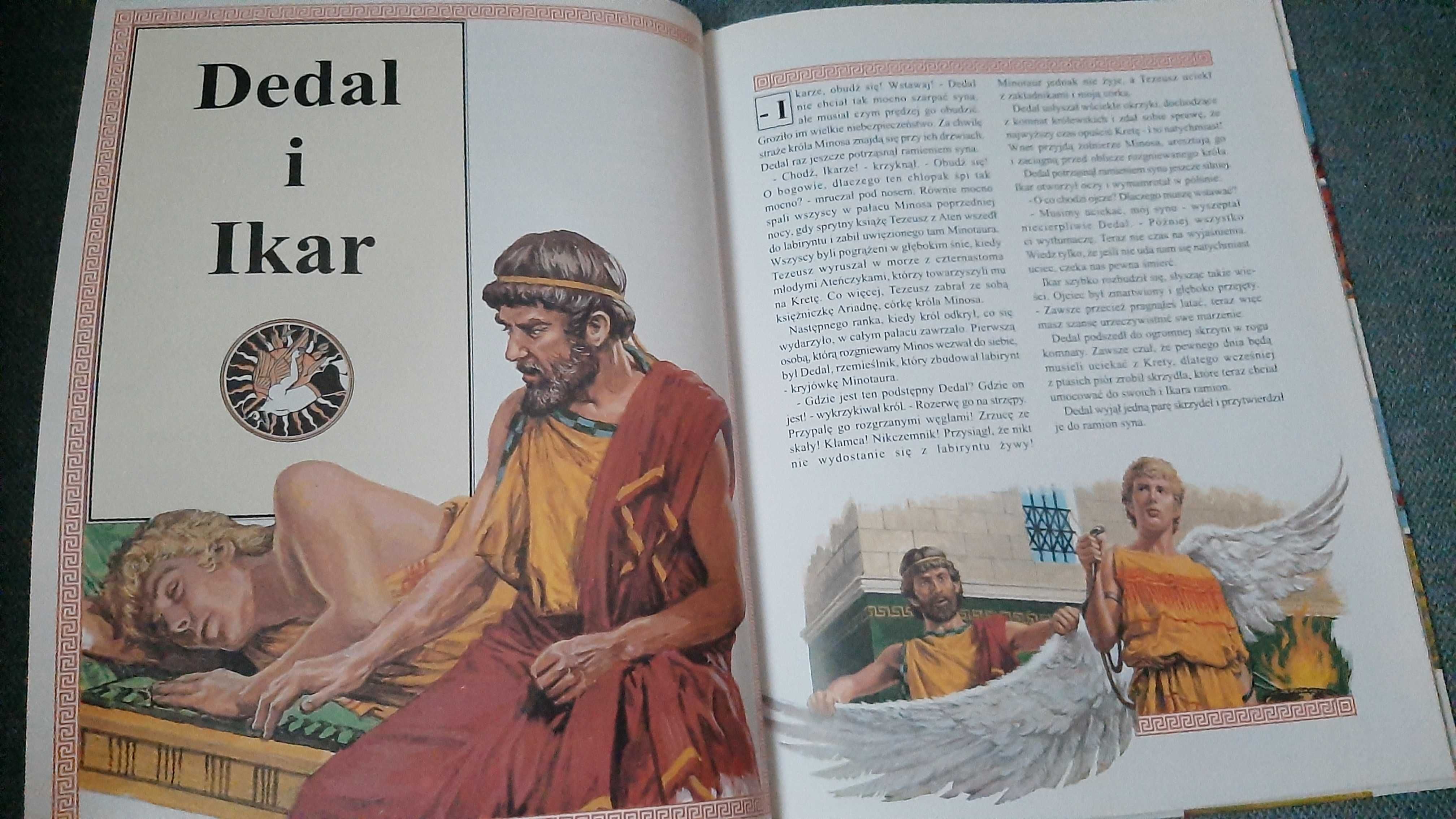 Wieczne mity Mitologia grecka dla dzieci piękne ilustracje Roger Payne