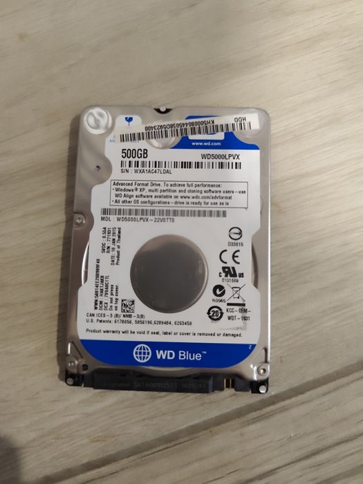 Western digital 500 gb blue 2.5 5400rpm sata III 16 MB - wd 5000lpcx