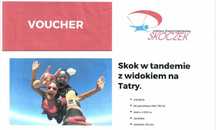 Skok spadochronowy w tandemie- z widokiem na Tatry :)