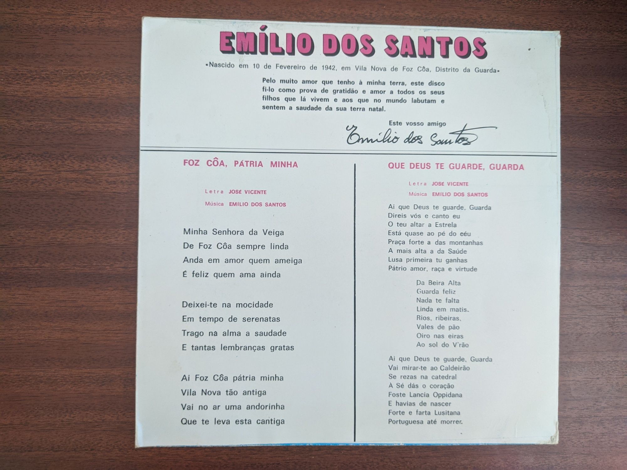 Emílio Dos Santos – Canta A Sua Terra