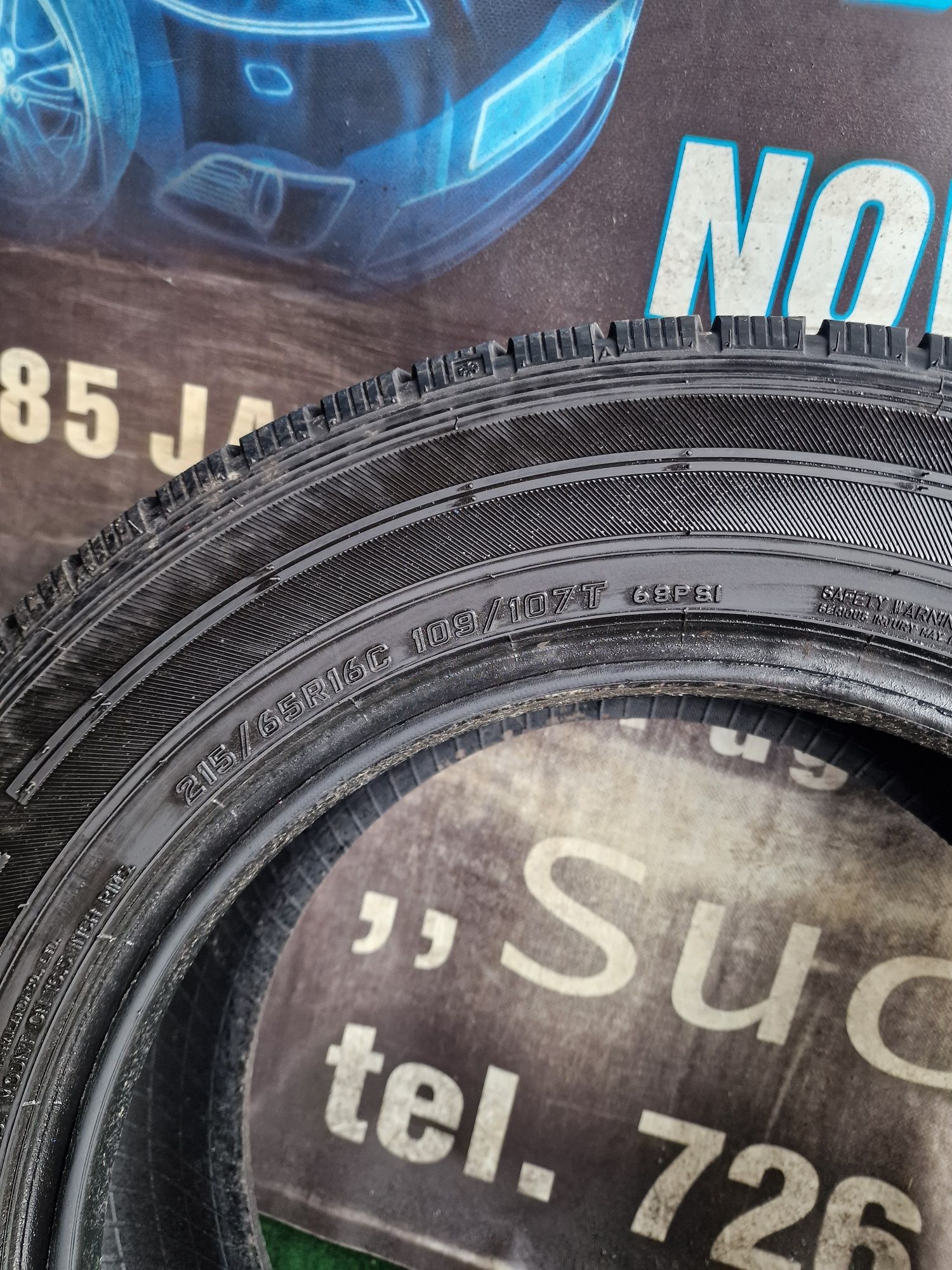 Opony zimowe 215/65/16C Falken wzmacniane Para 9.3 mm 2020rok jak Nowe