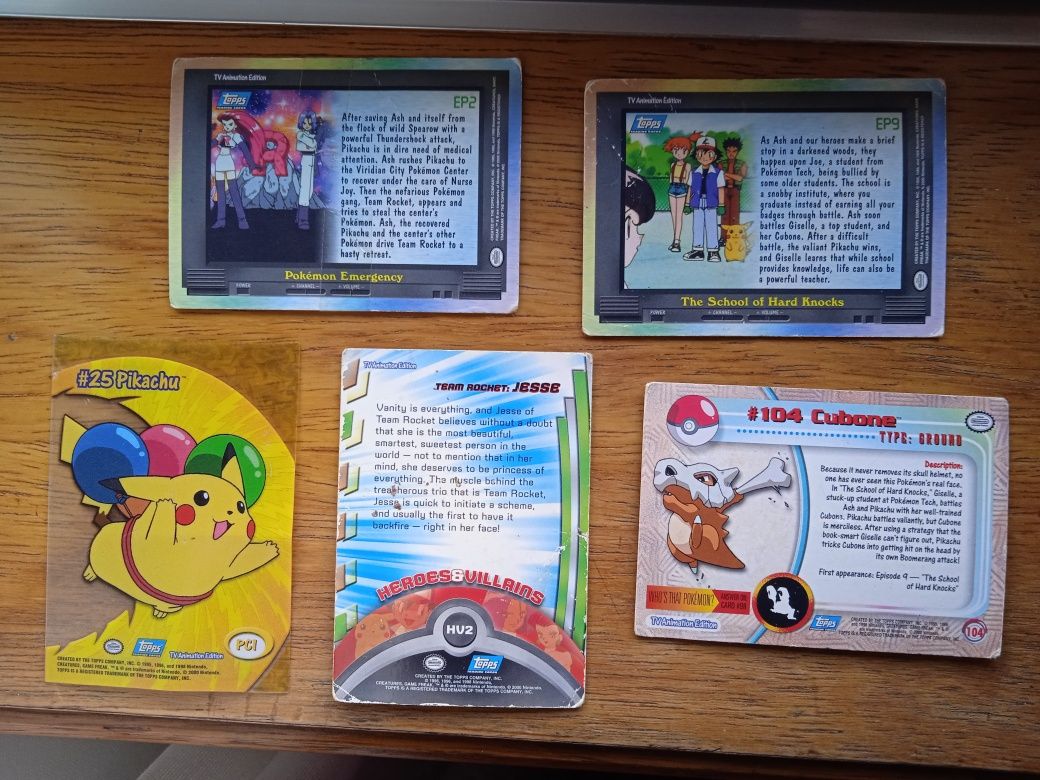 Conjunto Cartas Pokémon (Raras)