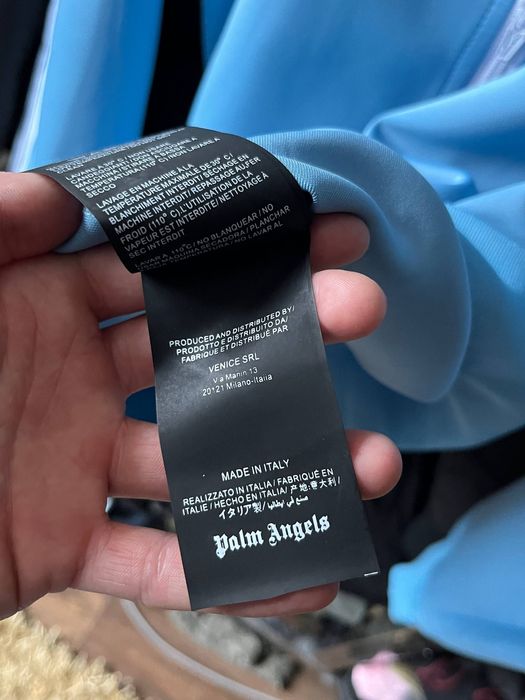 Palm Angels “Baby Blue” Track Zip Up