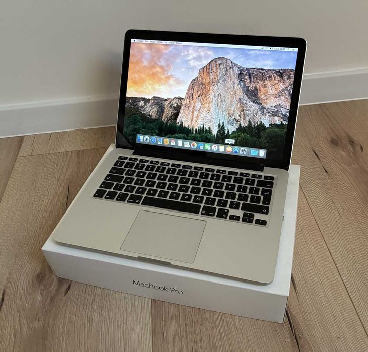 Laptop Apple Macbook 13 Pro A1502 i5 8GB SSD 120GB 2015r 225 cykli
