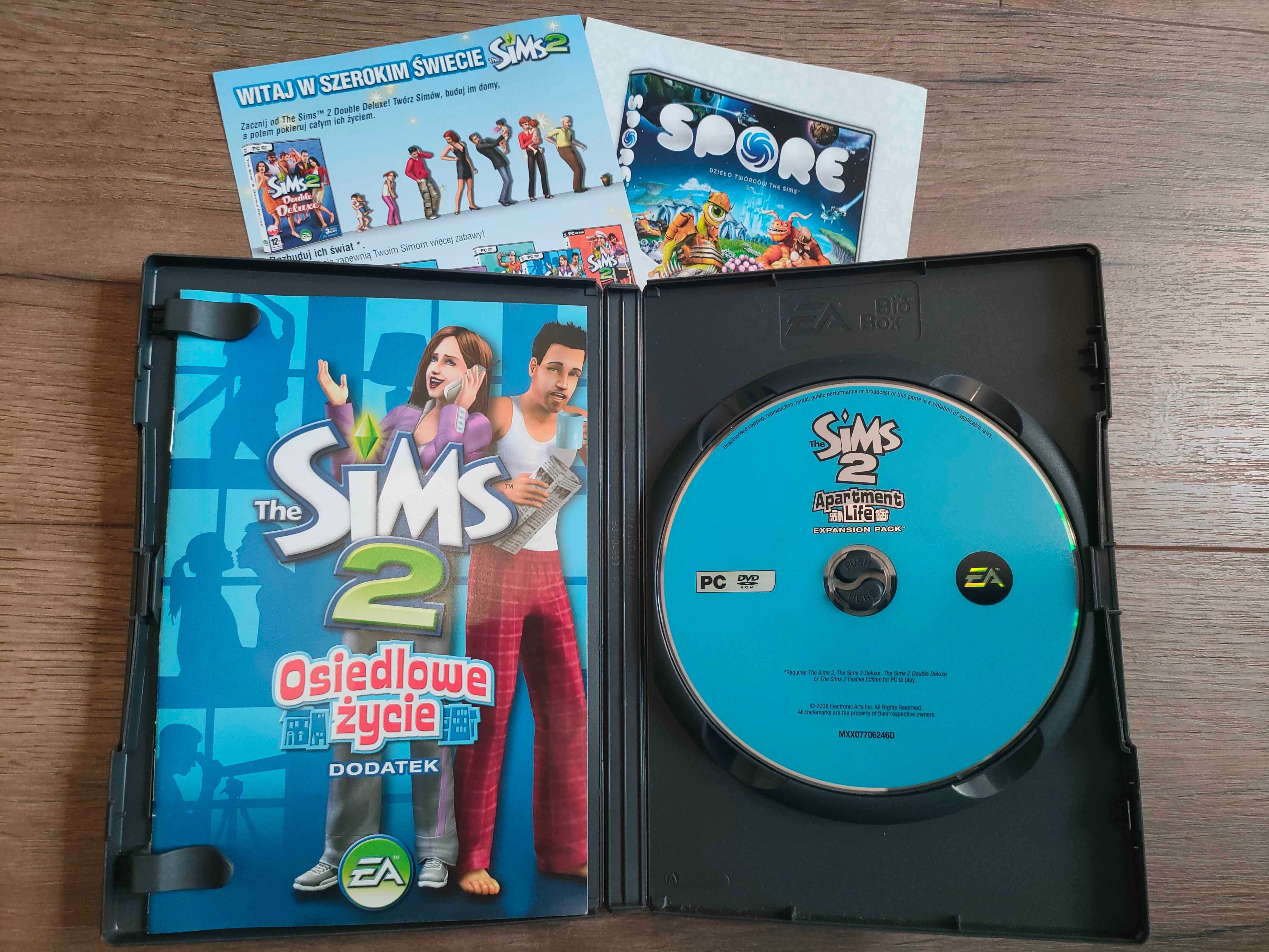 [Jak nowa] The Sims 2 "Osiedlowe życie" dodatek