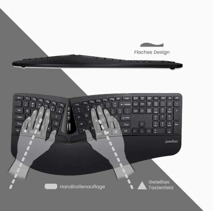Zestaw bezprzewodowy klawiatura+mysz Perixx PERIDUO-605