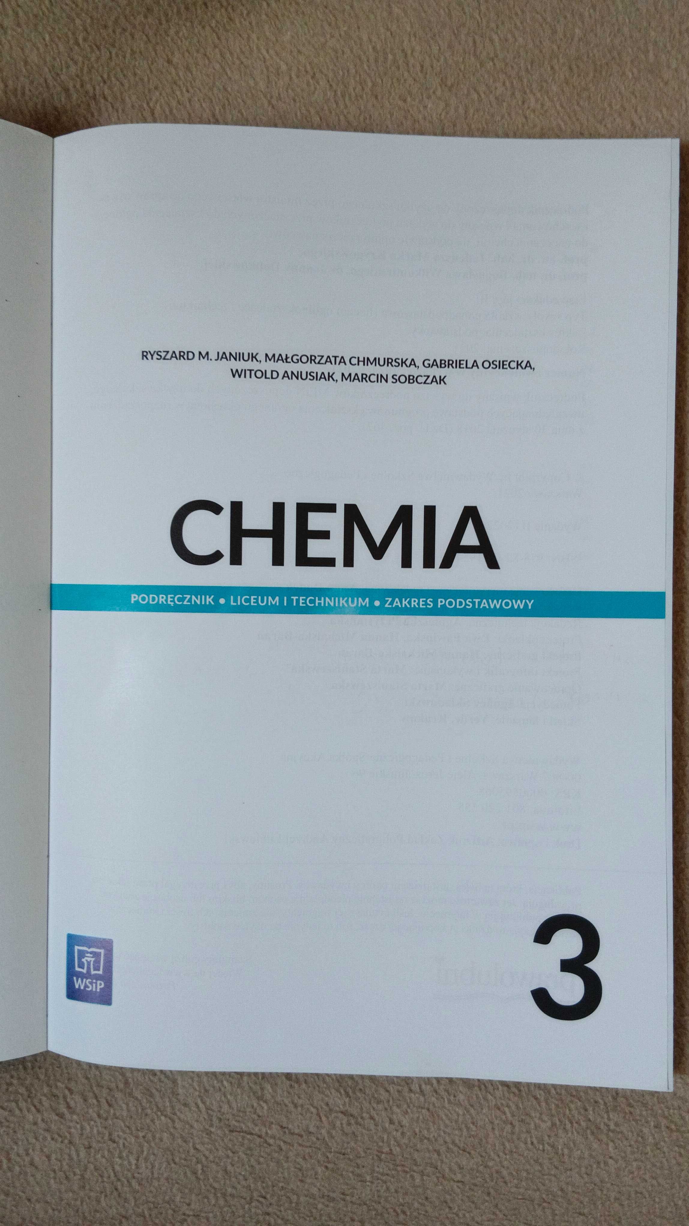 Chemia 3, WSiP, zakres podstawowy - liceum i technikum