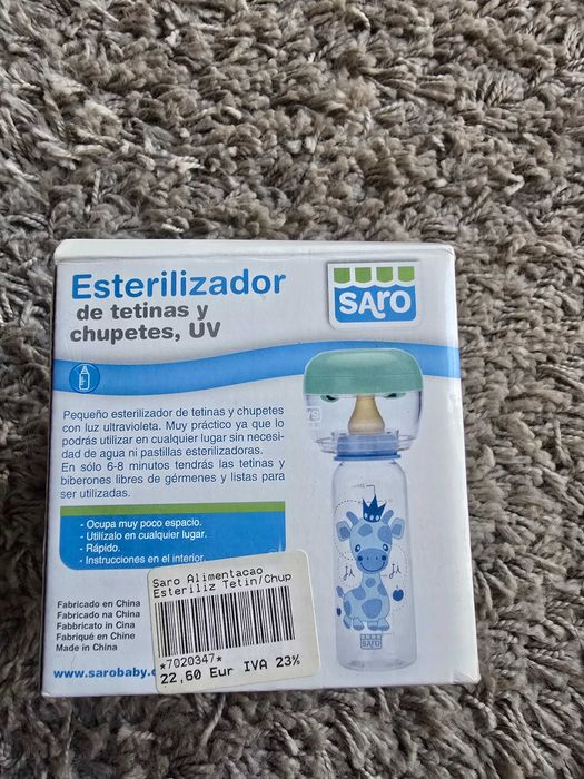 Esterelizador de tetinas e chuchas