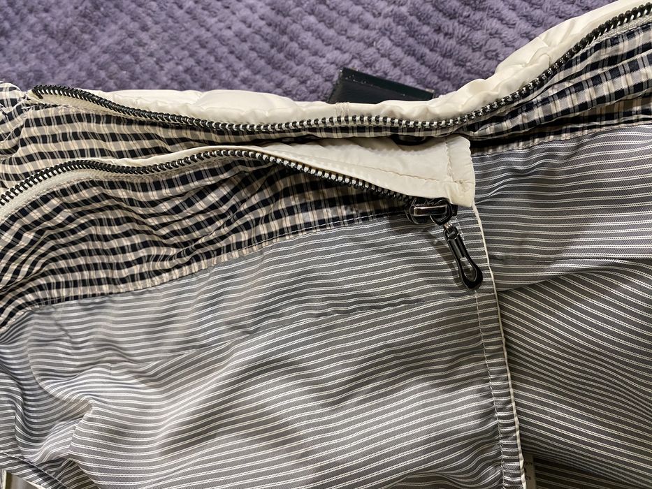 Пуховик с жилеткой и поясом