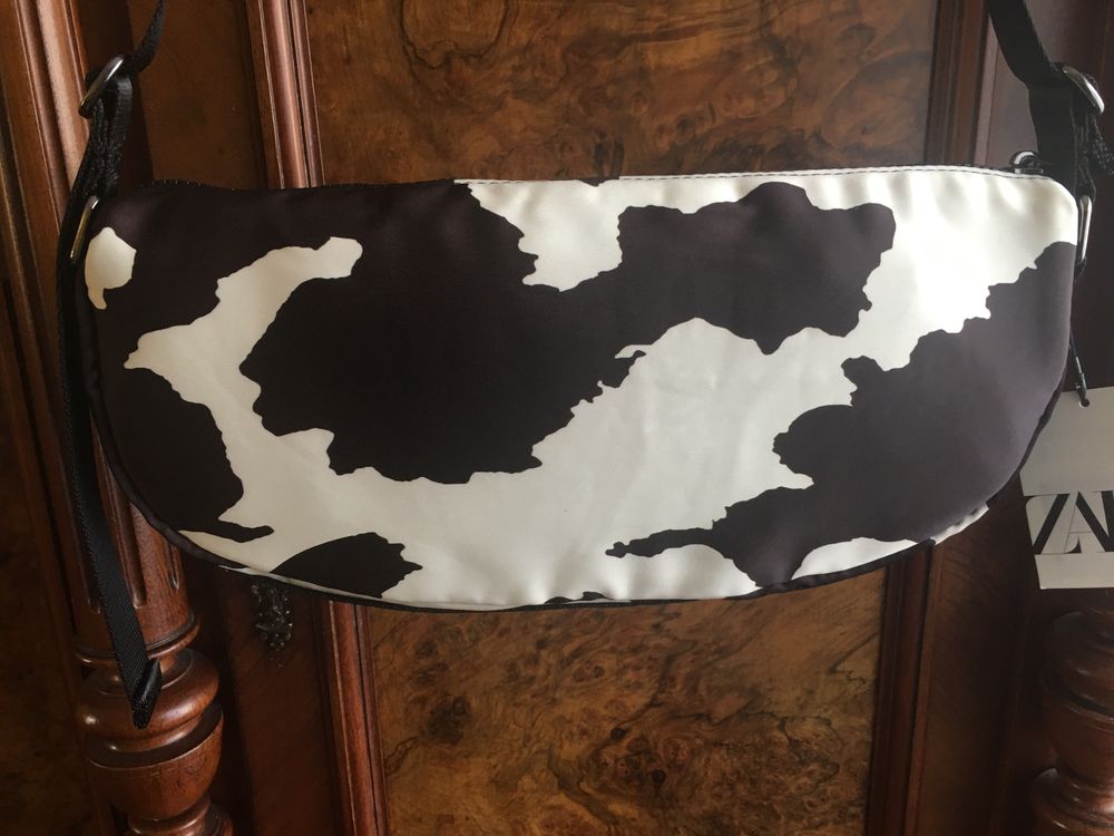 ZARA torebka we wzór krówki