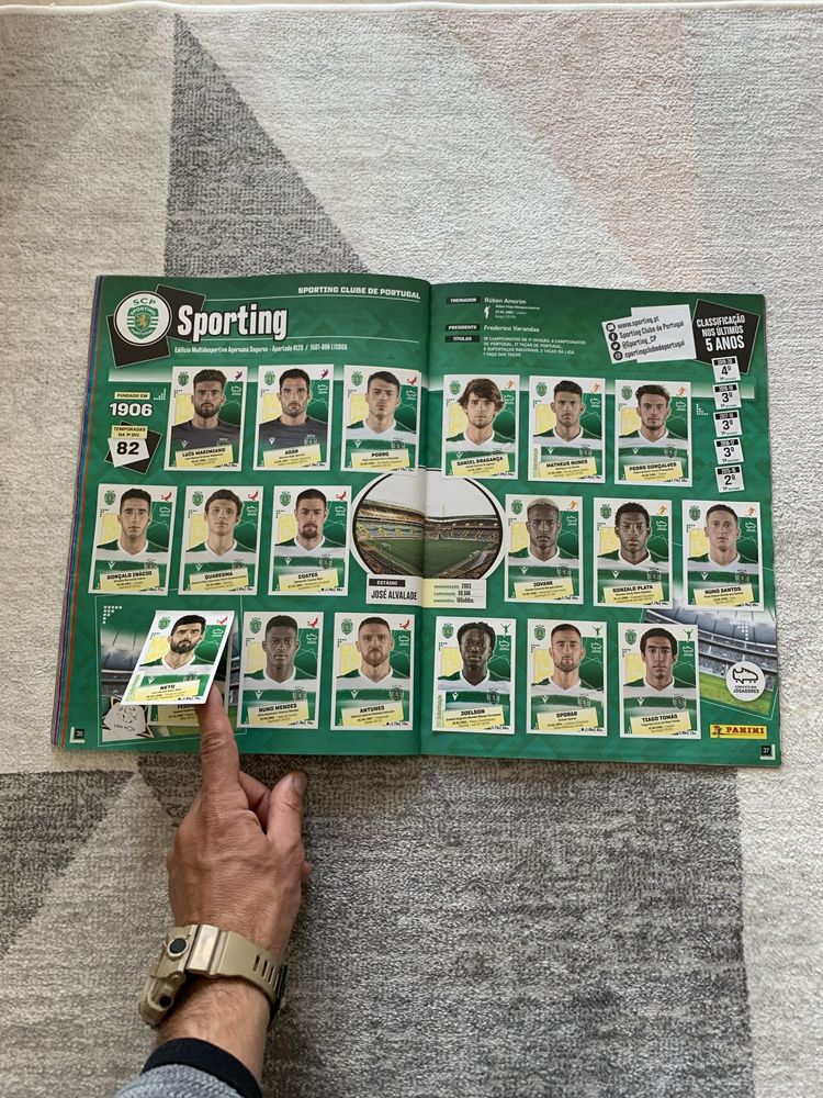 Cadernetas Panini Futebol Português