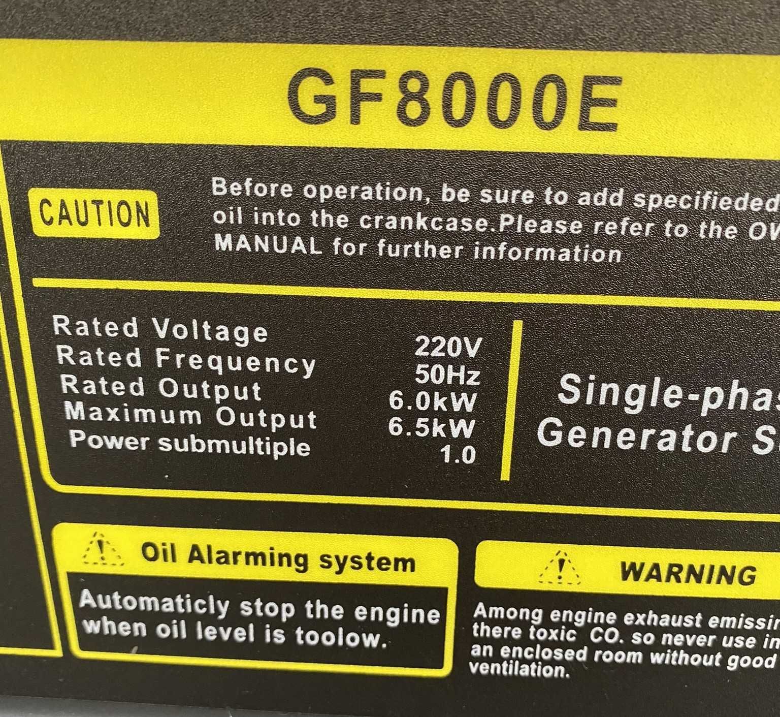Generator prądotwórczy agregat benzyna 6,5 kW wysyłka Polska kamper
