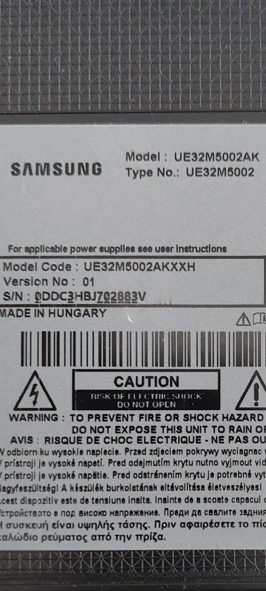 części do telewizora samsung