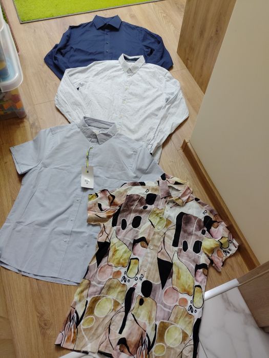 Koszule męskie 4 sztuki M