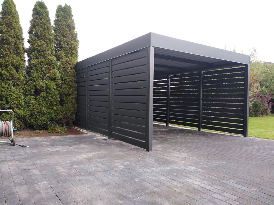 Carport, nowoczesna wiata garażowa, zadaszenie, garaż