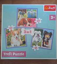 Trefl Puzzle Psy (20, 36, 50 el.), 3 in 1