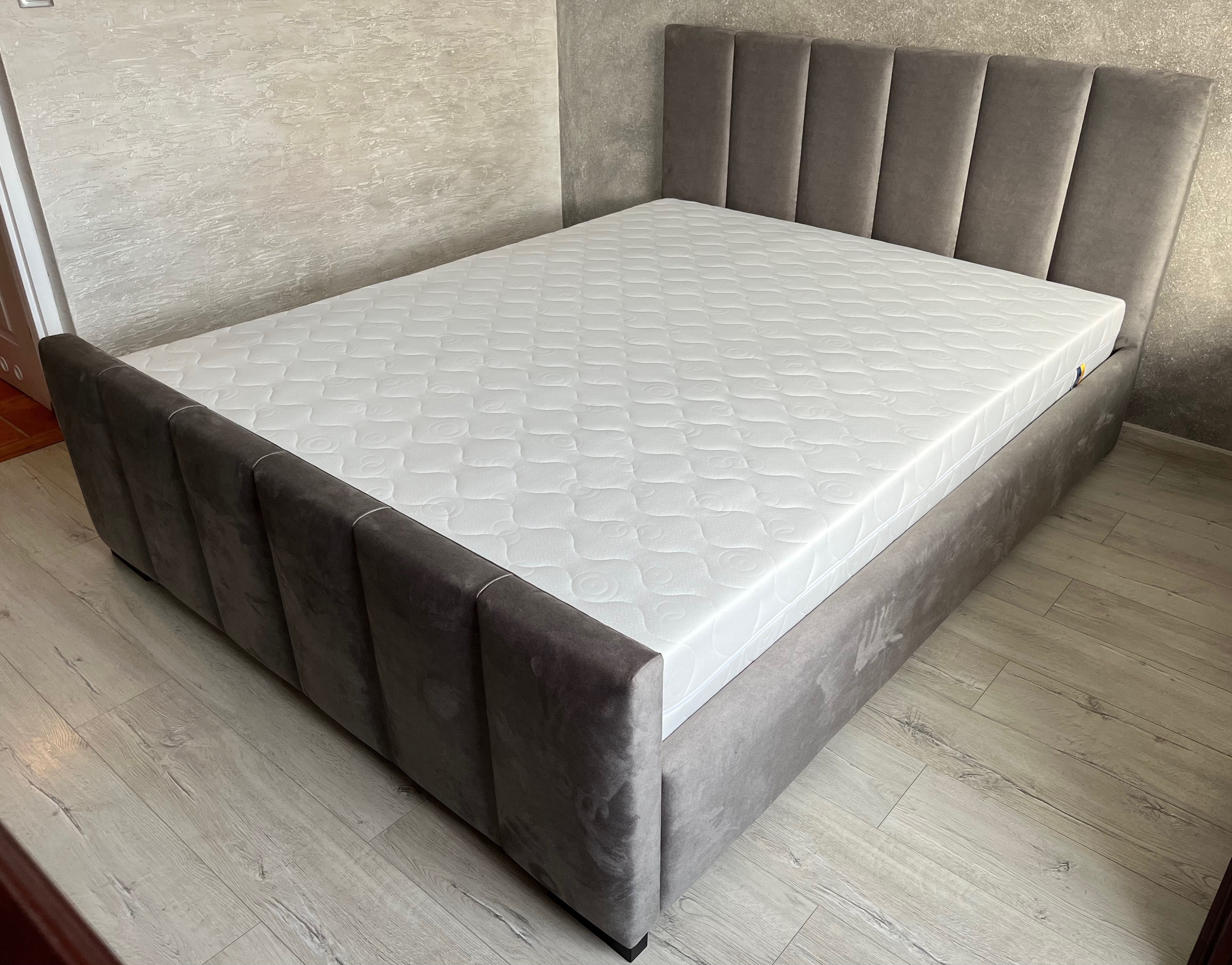 Łóżko tapicerowane Ramona z pojemnikiem + stelaż pod materac  160x200