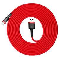 Baseus Cafule kabel USB / Lightning QC3.0 2A 3M czerwony