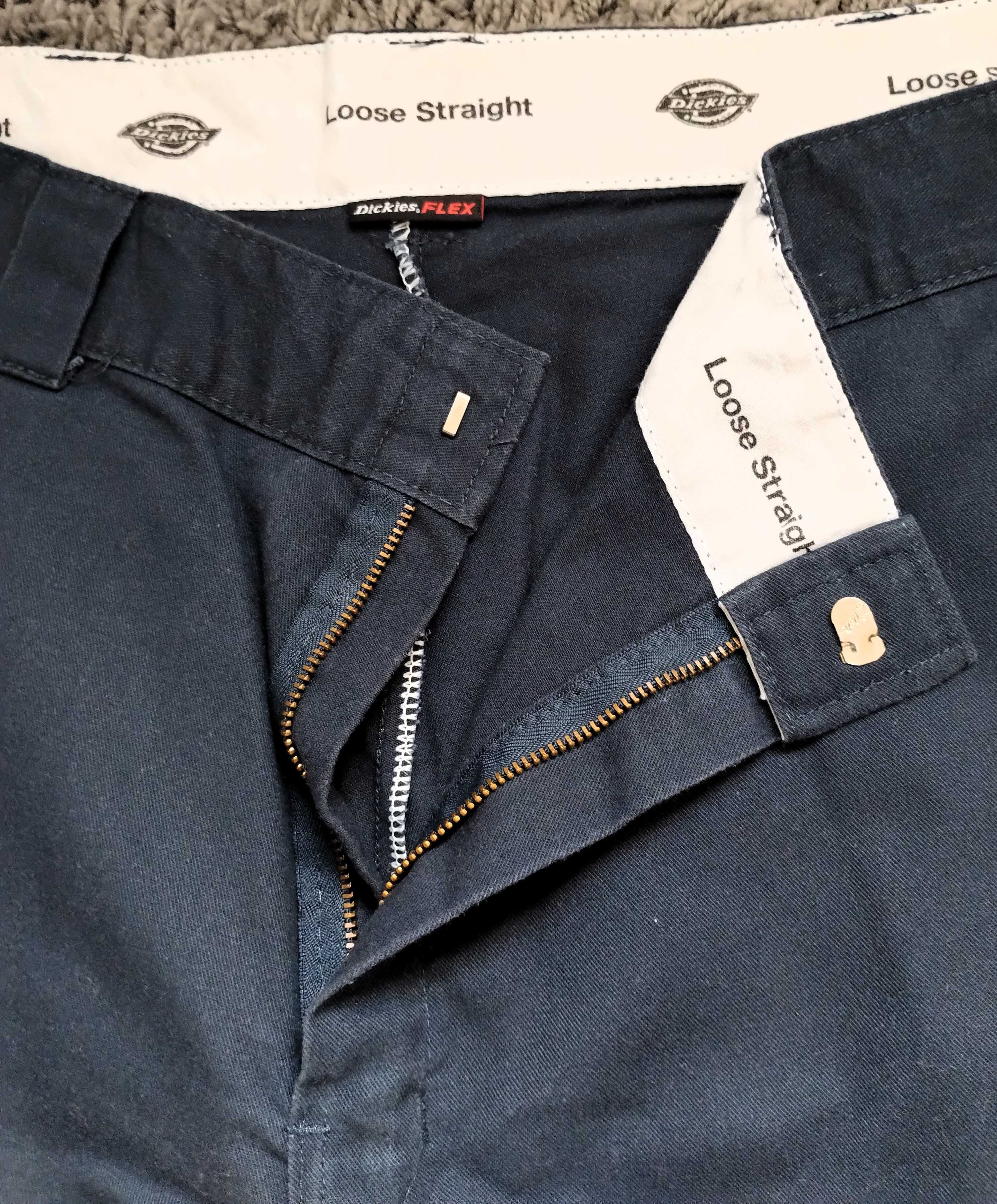 Calças Homem Dickies 46/48 Modelo Chino Navy Blue Azuis