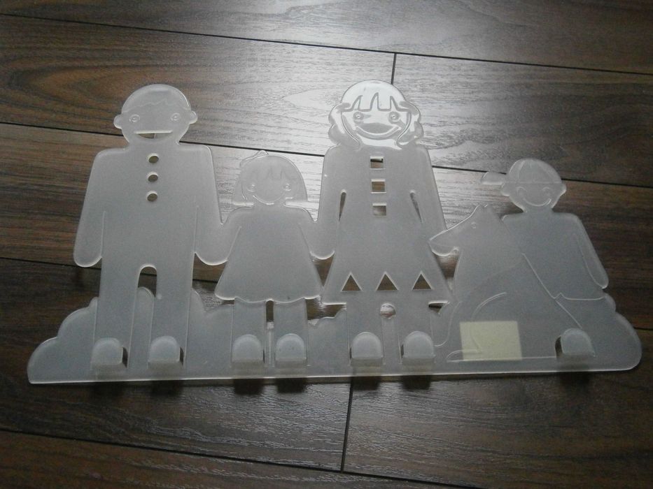 Wieszak na drzwi wieszaki  haczyki rodzina