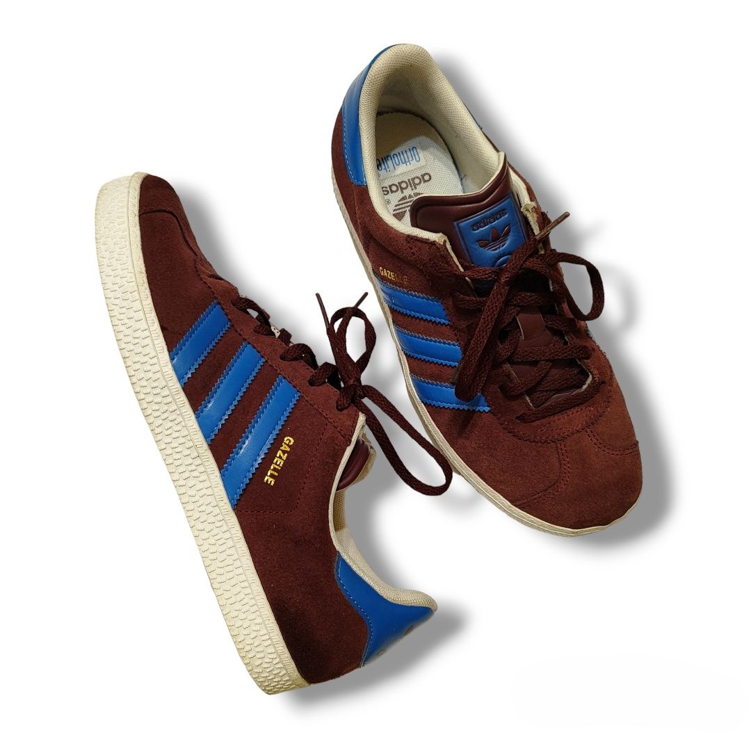 Кроссовки Adidas gazelle samba бордо замша