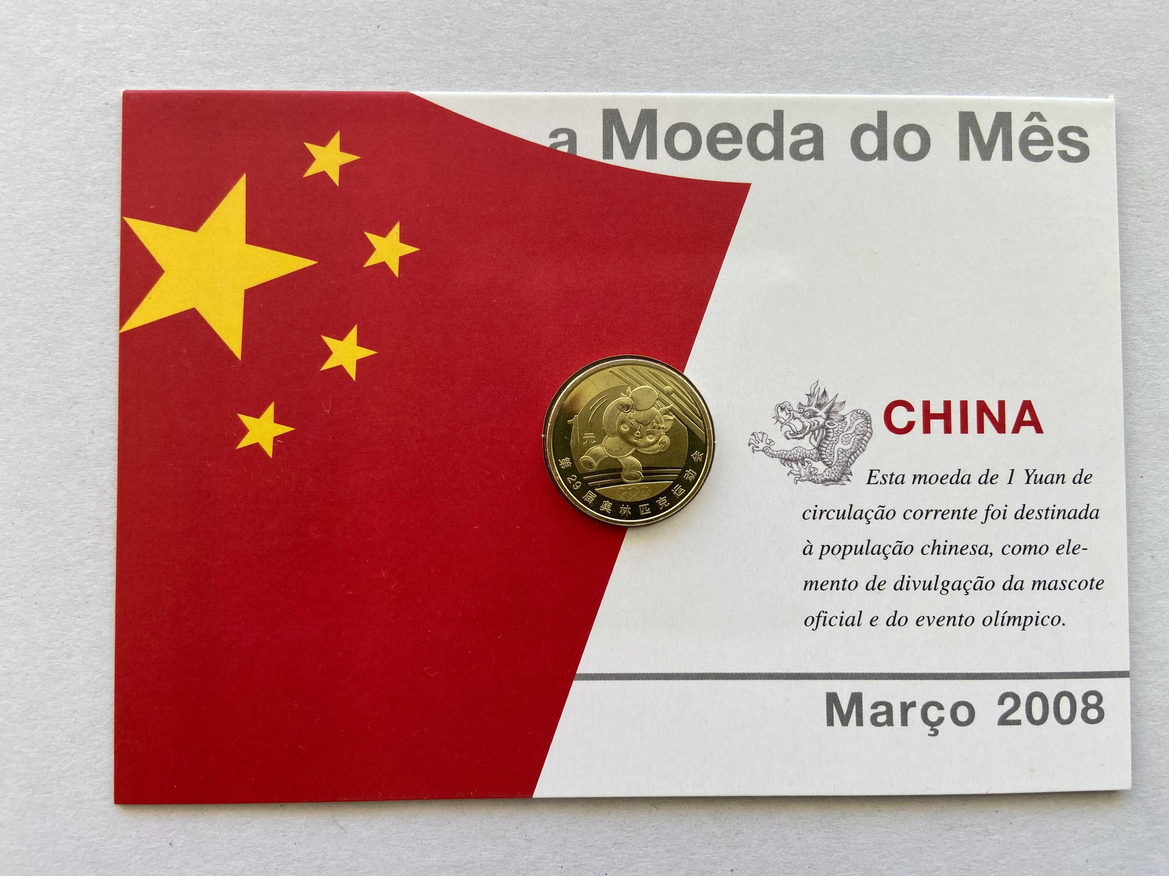 Moeda chinesa 1 Yuan