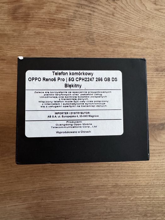 Smartfon Oppo Reno6 Pro 5G- 12/256 GB Artic Blue