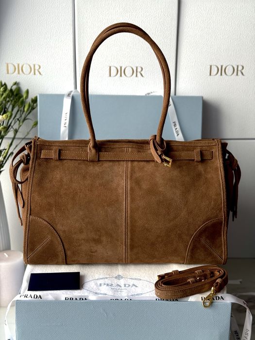 Torebka Prada Brown Suede