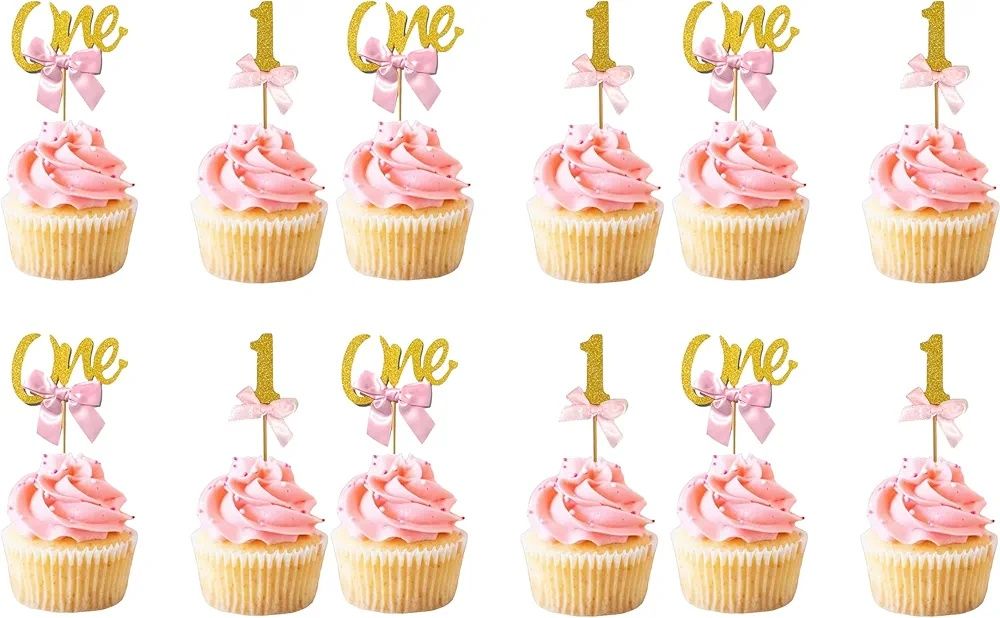 Topper urodzinowy pierwsze urodziny tort babeczki