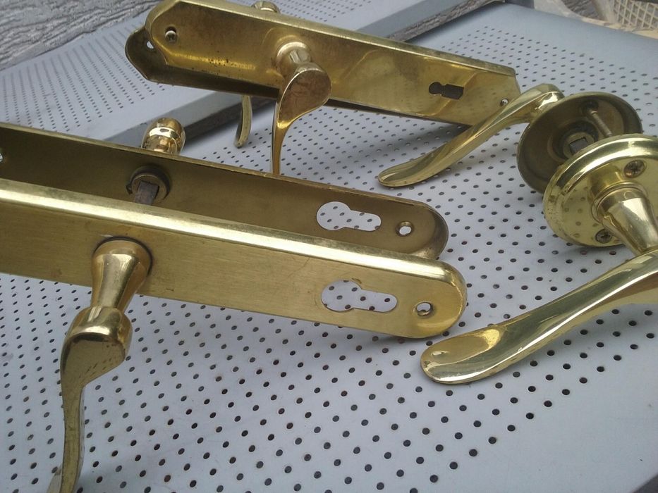 Klamki mosiężne 3 komplety