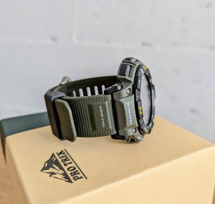 Чоловічий годинник Casio Pro Trek PRG-340-3 + New + Оригінал!