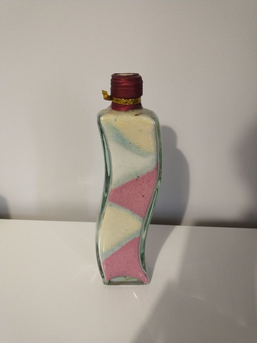 Ozdobna butelka kolorowy piasek