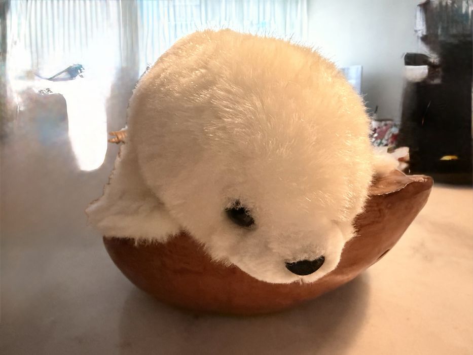 Foca branca (peluche)- encontra se em excelente estado