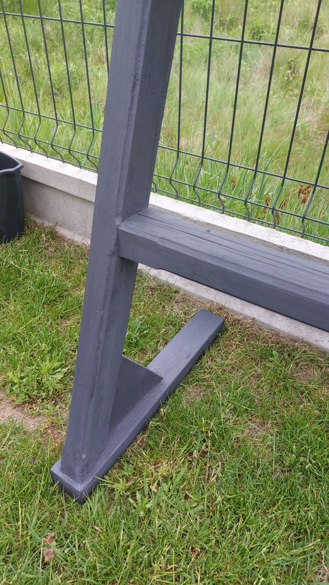 Stojaki drewniane na kwiaty doniczki 4 szt.