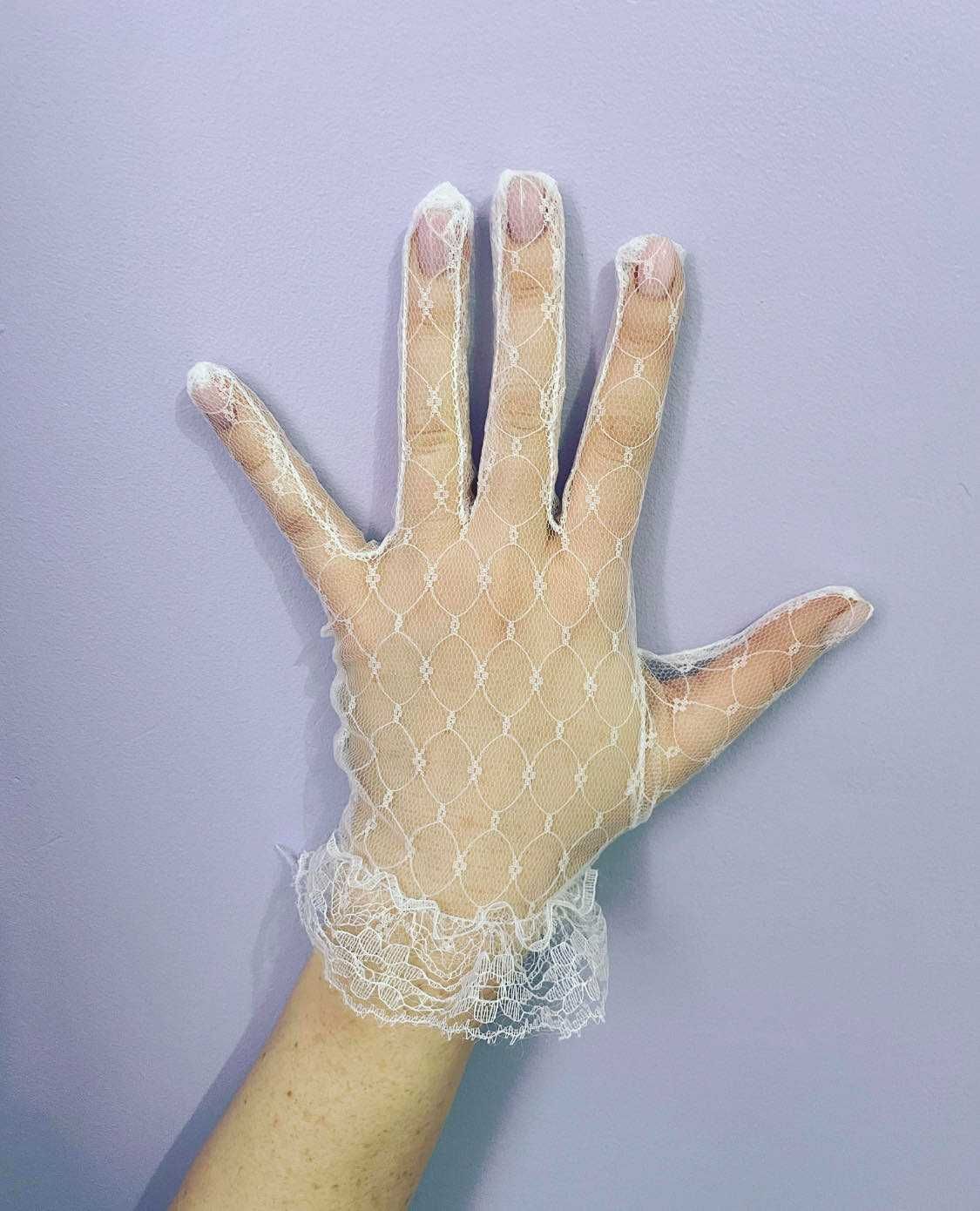 Rękawiczki Lolita Vintage Glamour Lolita ślubne komunia wesele sesja