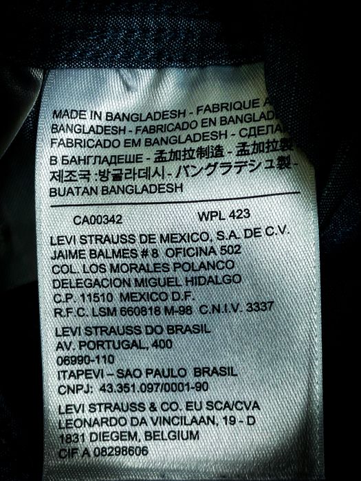 Nowa Męska Niebieska Dżinsowa Koszula «Levi’s» Jeans / S