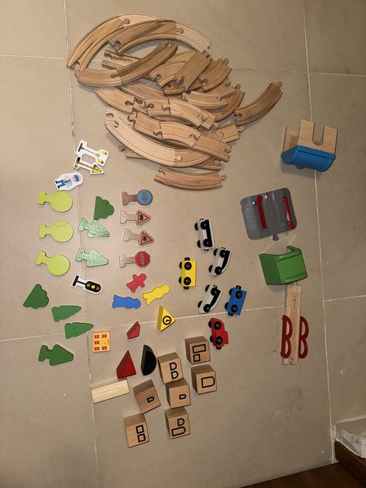 Kolejka drewniana Ikea Lidl pociąg